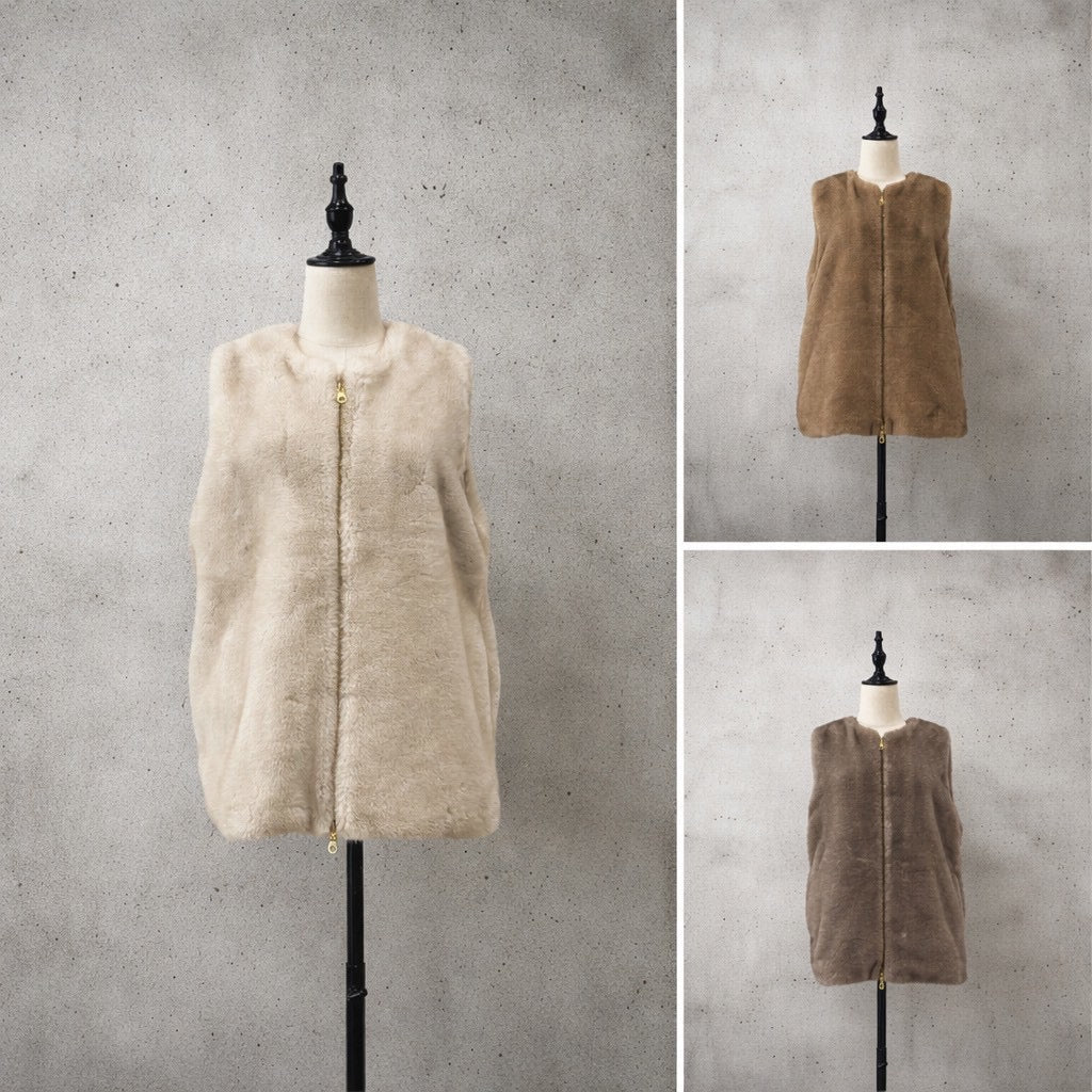 【siro de labonte 2026 AW】eco fur vest - Champdelarose