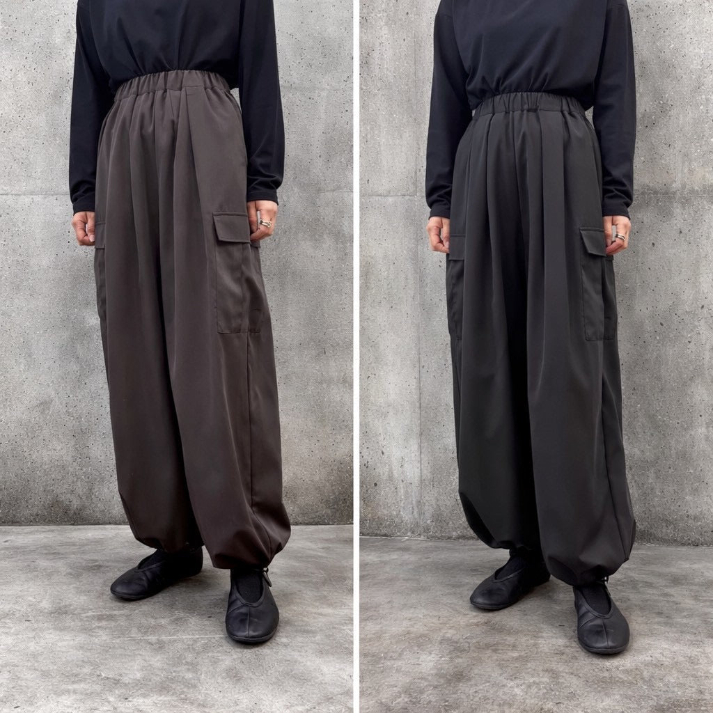 【siro de labonte 2026 AW】grace twill military tuckeasy pants - Champdelarose