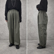 【siro de labonte 2026 AW】grace twill military tuckeasy pants - Champdelarose