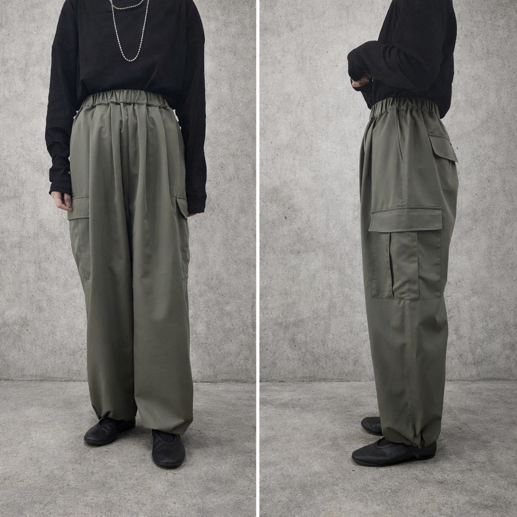 【siro de labonte 2026 AW】grace twill military tuckeasy pants - Champdelarose