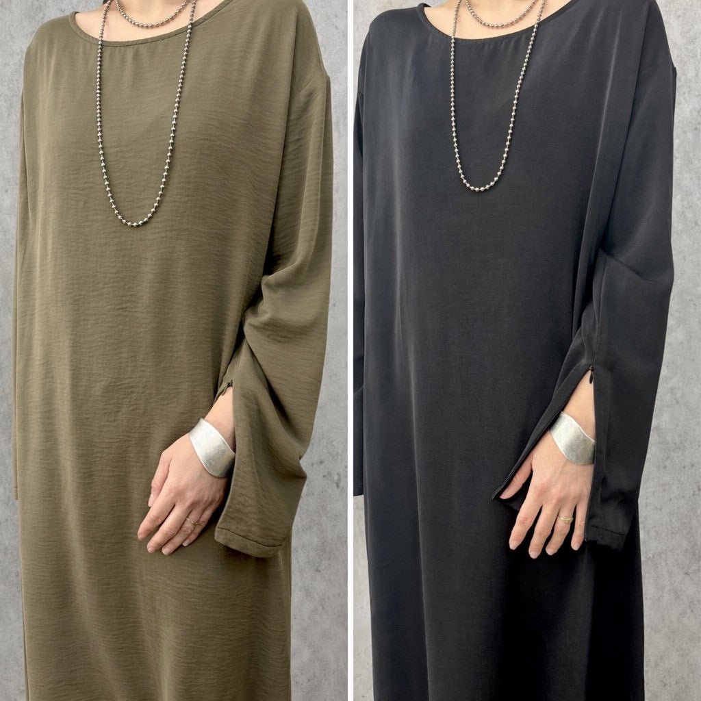 【siro de labonte 2026 AW】hightwist smooth zip sleeve 2way kami OP - Champdelarose