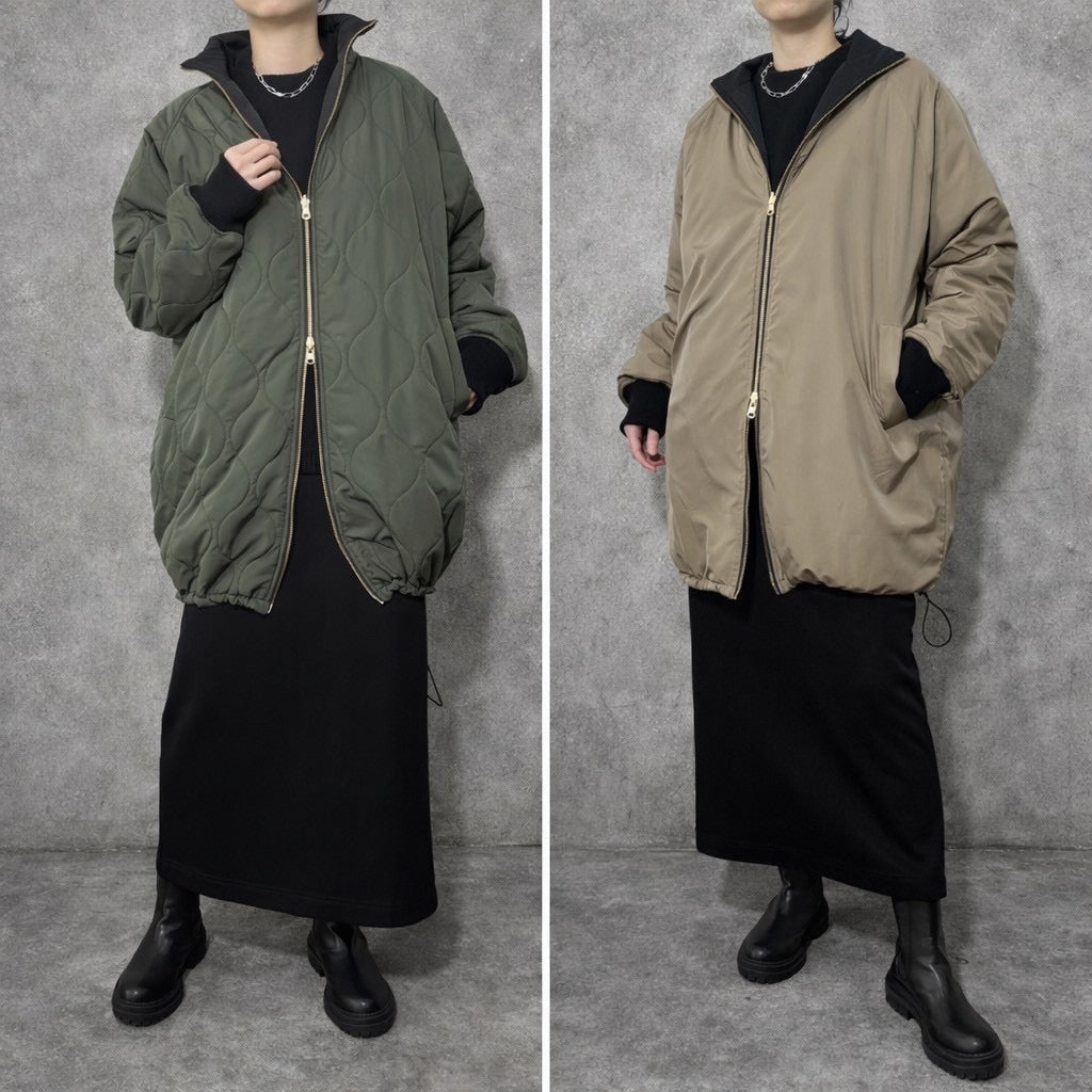 【siro de labonte 2026 AW】quilting reversible coat - Champdelarose