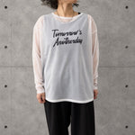 【siro de labonte 2026 AW】sheer georgette sheer L/S Tshirt - Champdelarose