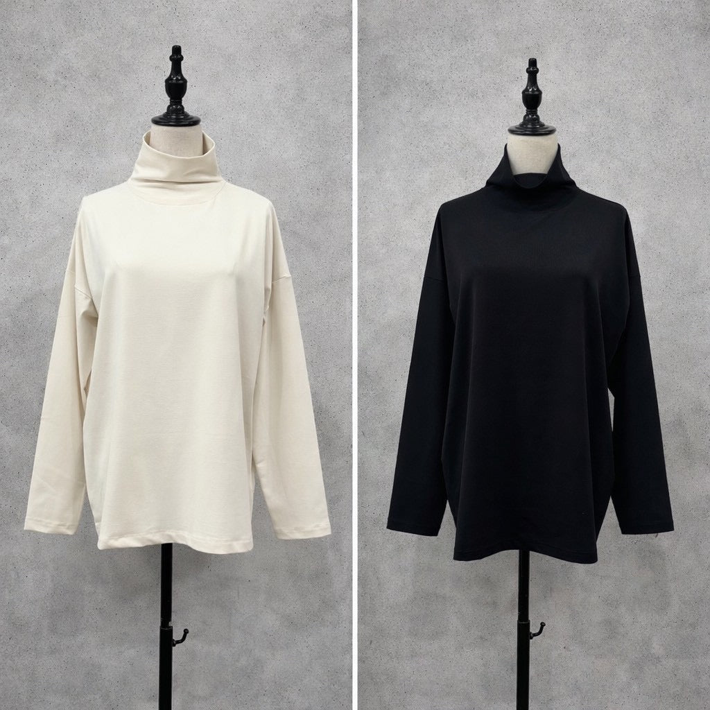 【siro de labonte 2026 AW】soft warm highneck pullover - Champdelarose