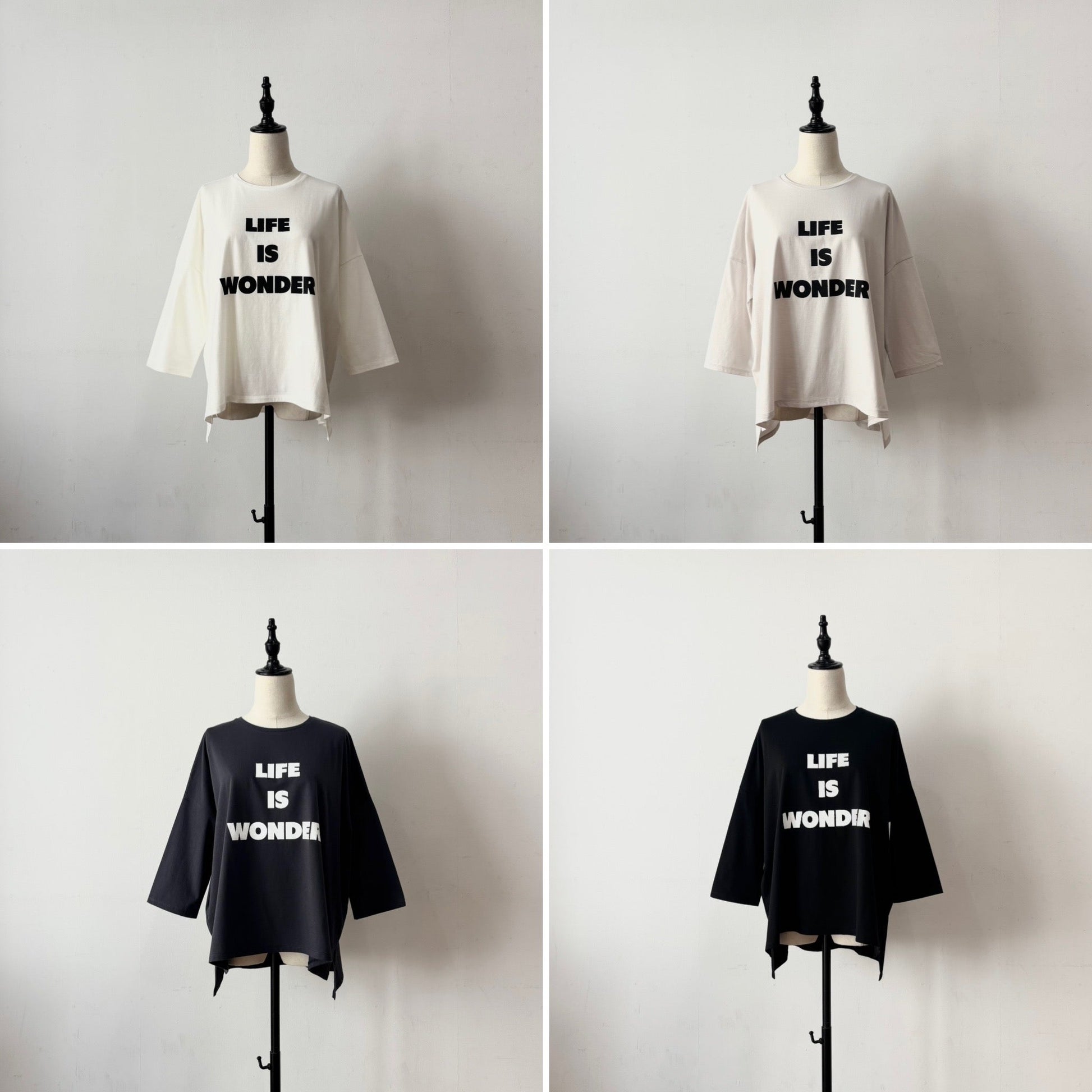 【siro de labonte 2026 spring＆summer】30/ - highgage cotton LIFE IS WONDER wide P/O - Champdelarose