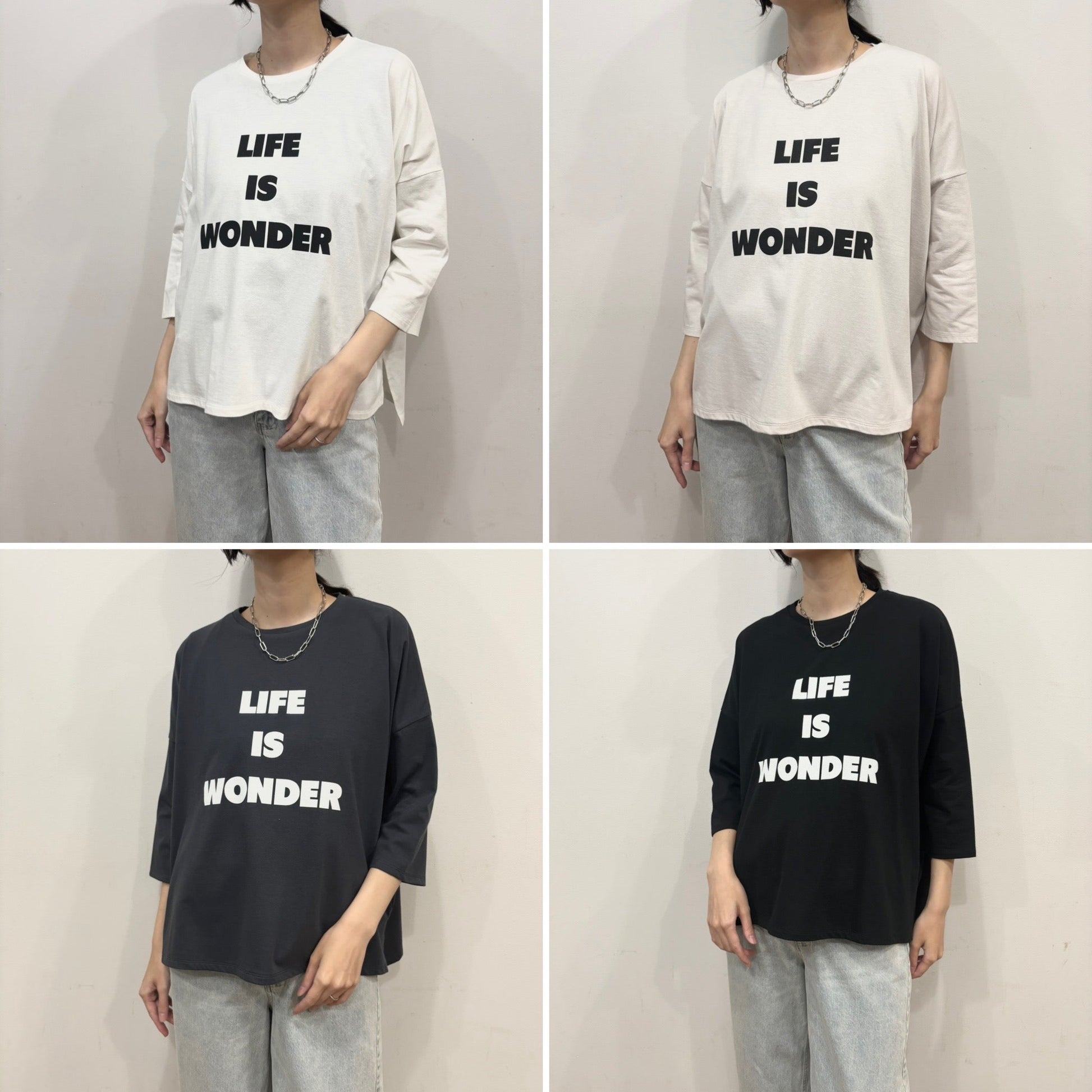【siro de labonte 2026 spring＆summer】30/ - highgage cotton LIFE IS WONDER wide P/O - Champdelarose