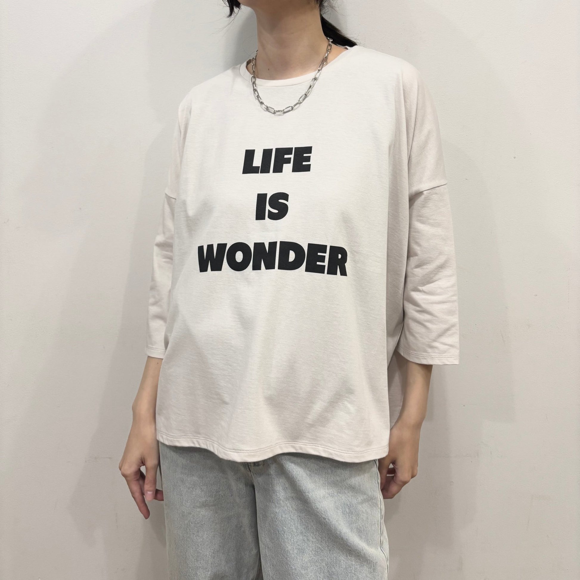 【siro de labonte 2026 spring＆summer】30/ - highgage cotton LIFE IS WONDER wide P/O - Champdelarose