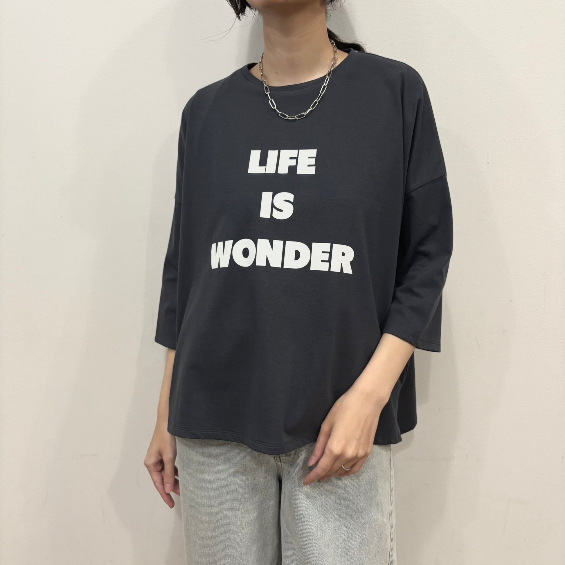 【siro de labonte 2026 spring＆summer】30/ - highgage cotton LIFE IS WONDER wide P/O - Champdelarose