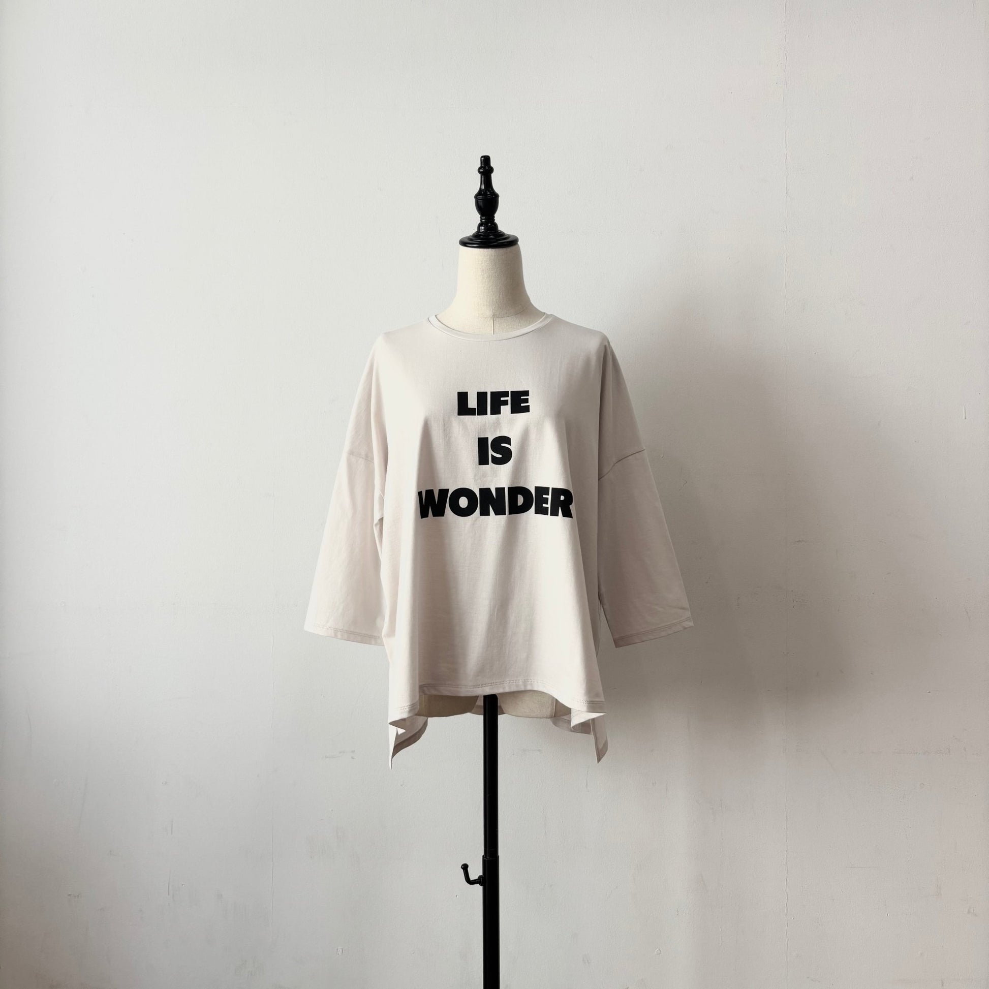 【siro de labonte 2026 spring＆summer】30/ - highgage cotton LIFE IS WONDER wide P/O - Champdelarose