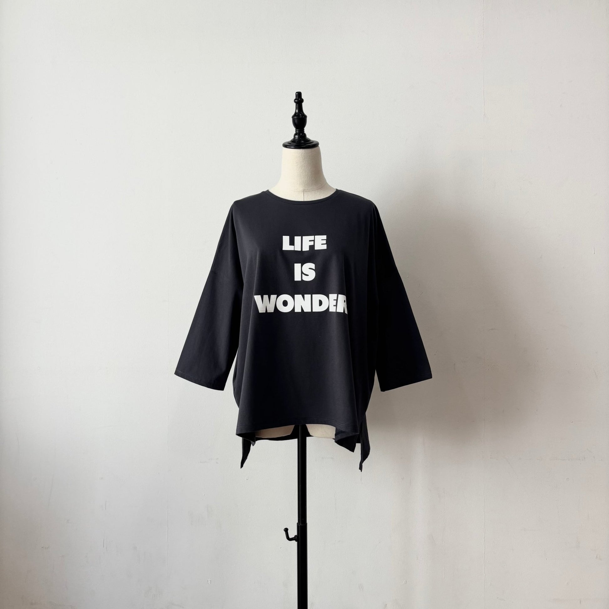 【siro de labonte 2026 spring＆summer】30/ - highgage cotton LIFE IS WONDER wide P/O - Champdelarose