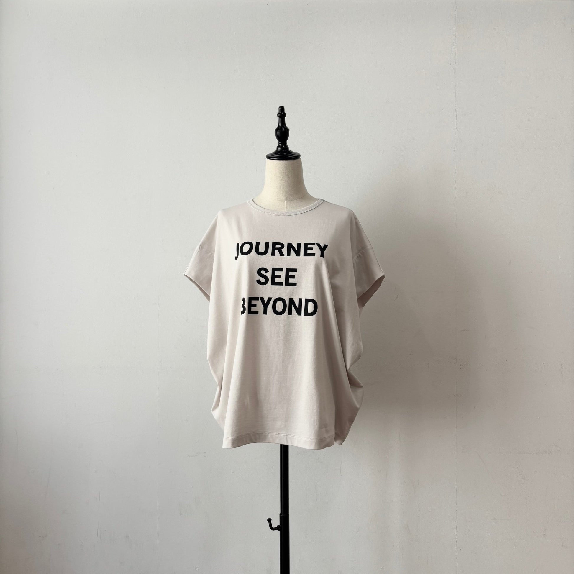 【siro de labonte 2026 spring＆summer】30/ - highgauge cotton JOURNEY tuck sleeve Tshirt - Champdelarose