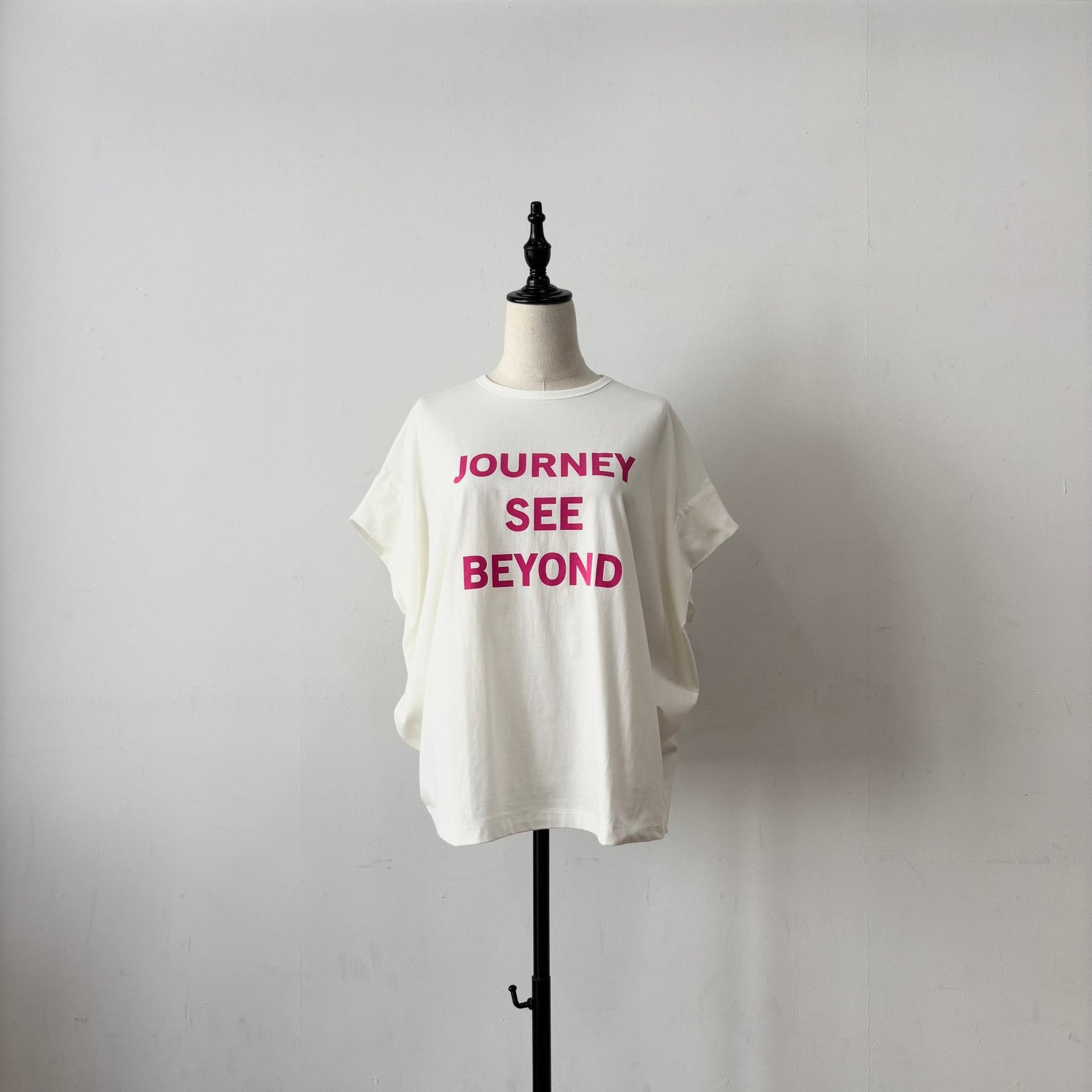 【siro de labonte 2026 spring＆summer】30/ - highgauge cotton JOURNEY tuck sleeve Tshirt - Champdelarose