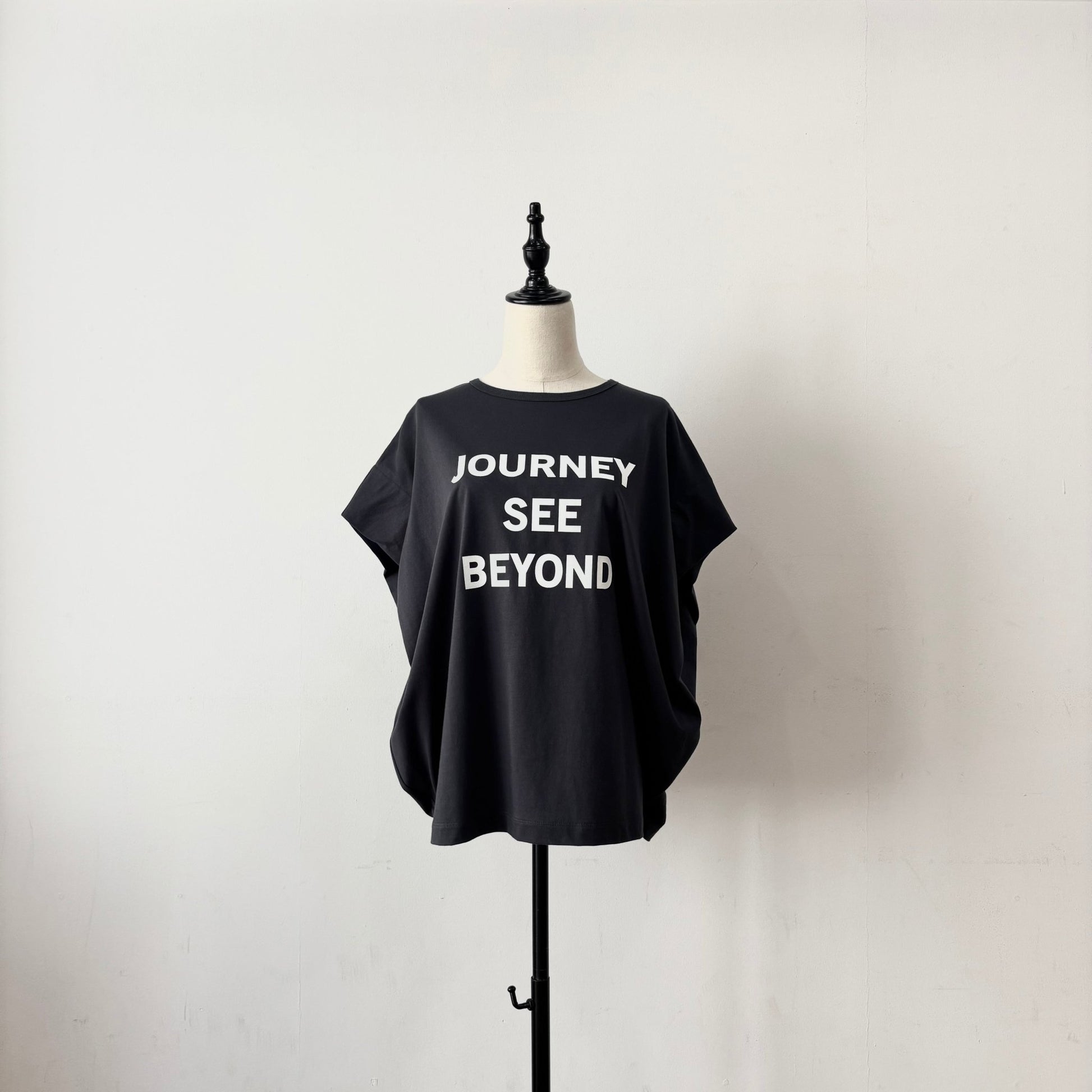 【siro de labonte 2026 spring＆summer】30/ - highgauge cotton JOURNEY tuck sleeve Tshirt - Champdelarose