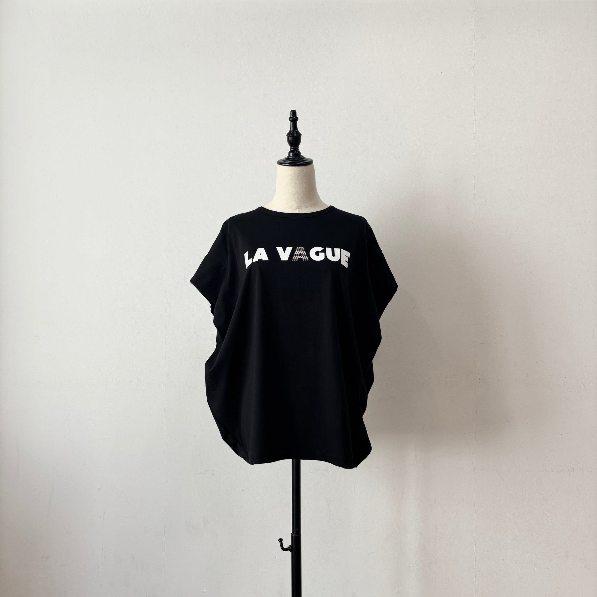【siro de labonte 2026 spring＆summer】30/ - highgauge cotton LA VAGUEtuck sleeve Tshirt(ラバー＆メタル） - Champdelarose