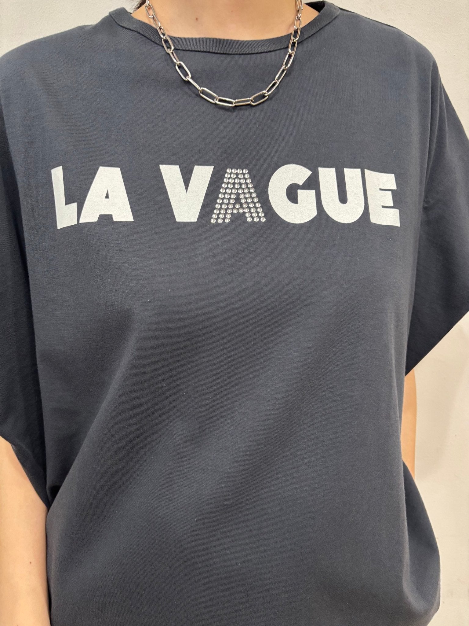 【siro de labonte 2026 spring＆summer】30/ - highgauge cotton LA VAGUEtuck sleeve Tshirt(ラバー＆メタル） - Champdelarose
