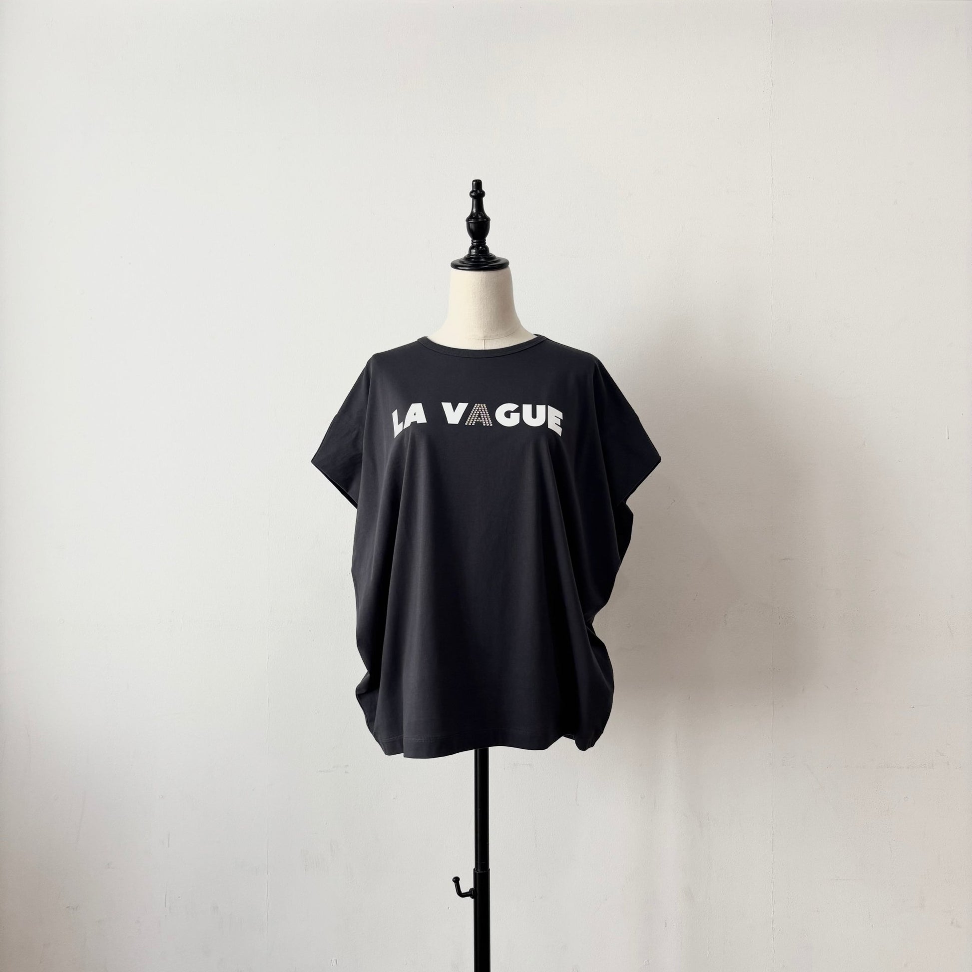 【siro de labonte 2026 spring＆summer】30/ - highgauge cotton LA VAGUEtuck sleeve Tshirt(ラバー＆メタル） - Champdelarose