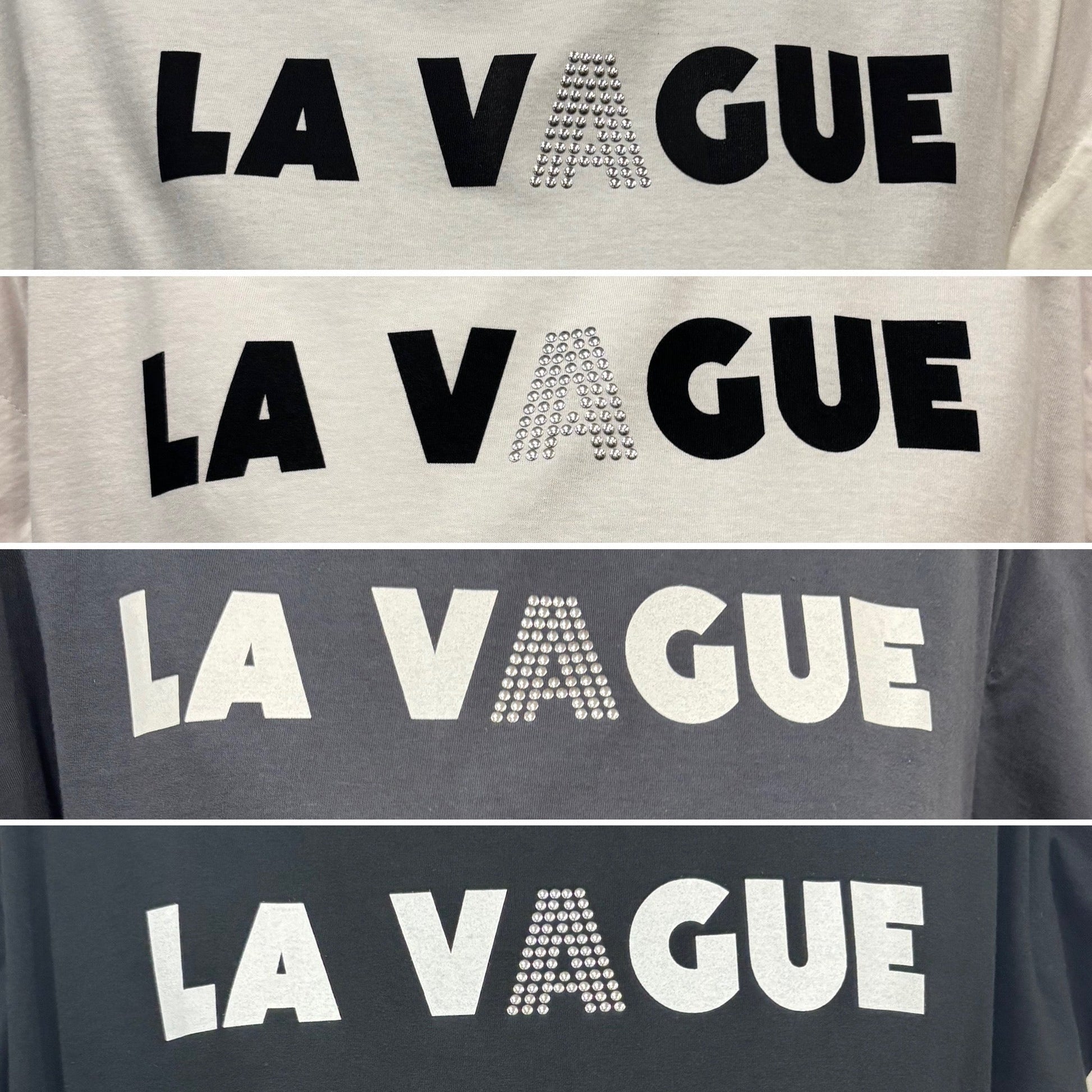 【siro de labonte 2026 spring＆summer】30/ - highgauge cotton LA VAGUEtuck sleeve Tshirt(ラバー＆メタル） - Champdelarose