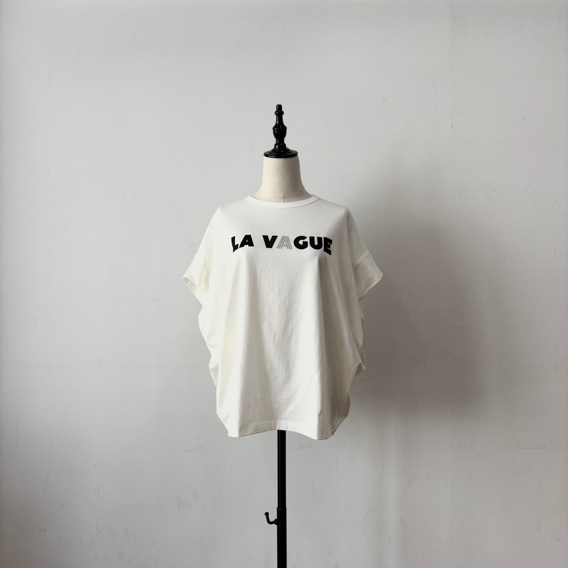 【siro de labonte 2026 spring＆summer】30/ - highgauge cotton LA VAGUEtuck sleeve Tshirt(ラバー＆メタル） - Champdelarose