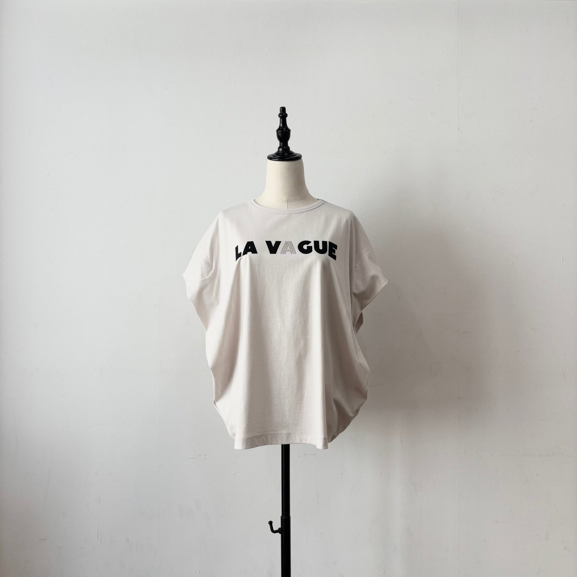 【siro de labonte 2026 spring＆summer】30/ - highgauge cotton LA VAGUEtuck sleeve Tshirt(ラバー＆メタル） - Champdelarose