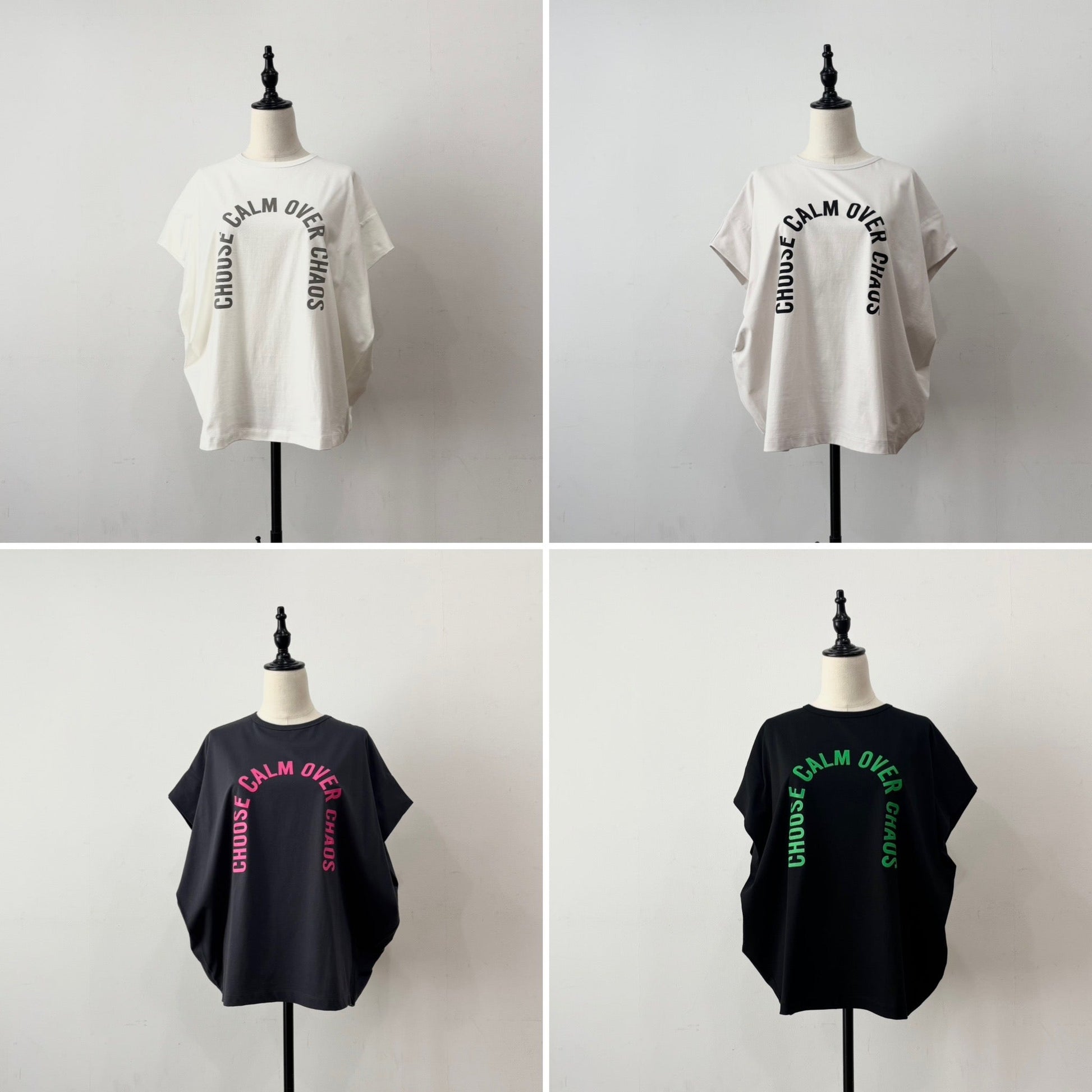 【siro de labonte 2026 spring＆summer】30/ - highgauge cotton message tuck sleeve Tshirt - Champdelarose