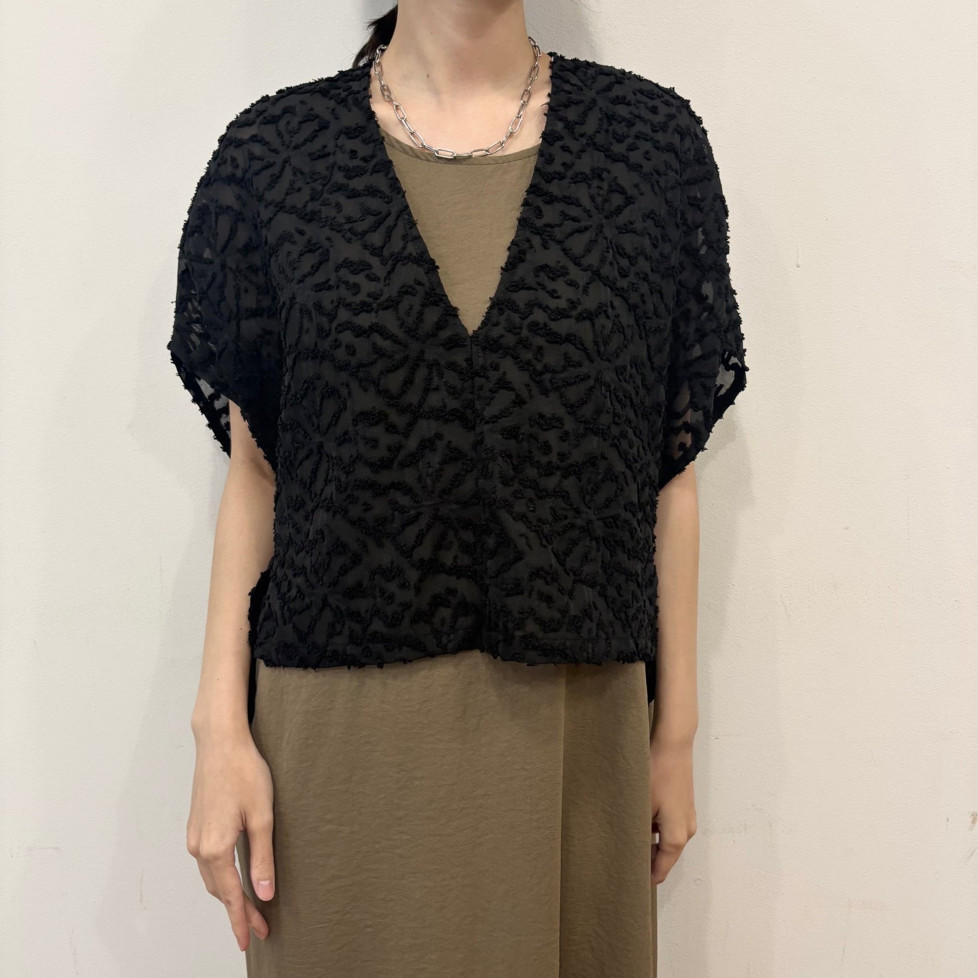 【siro de labonte 2026 spring＆summer】cut Jacquard short vest - Champdelarose