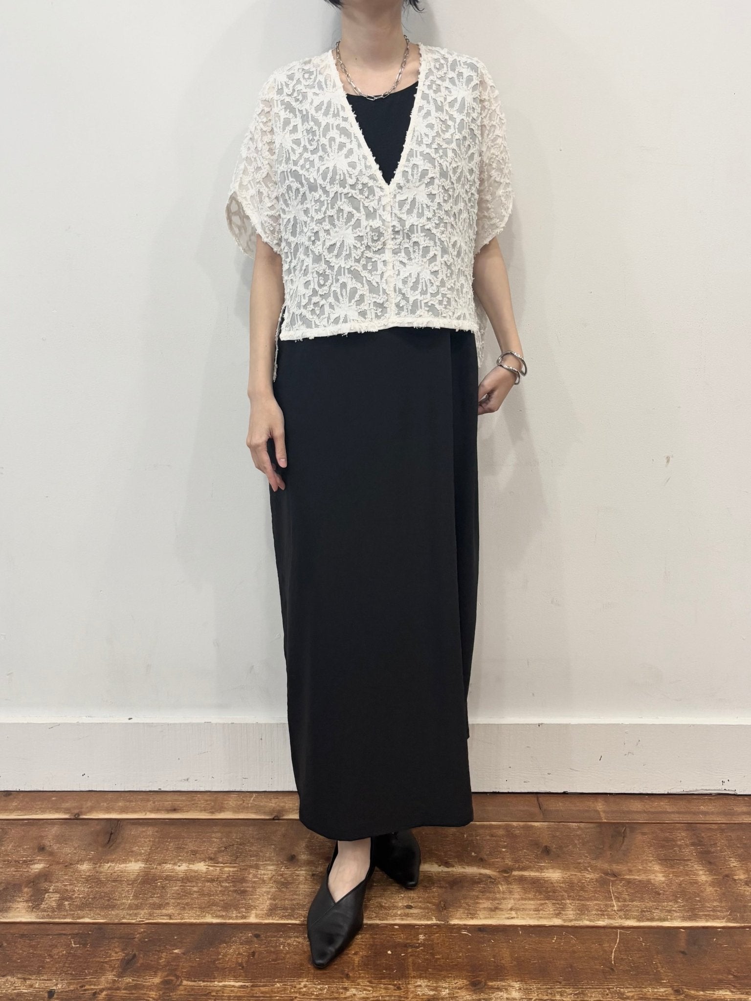 【siro de labonte 2026 spring＆summer】cut Jacquard short vest - Champdelarose