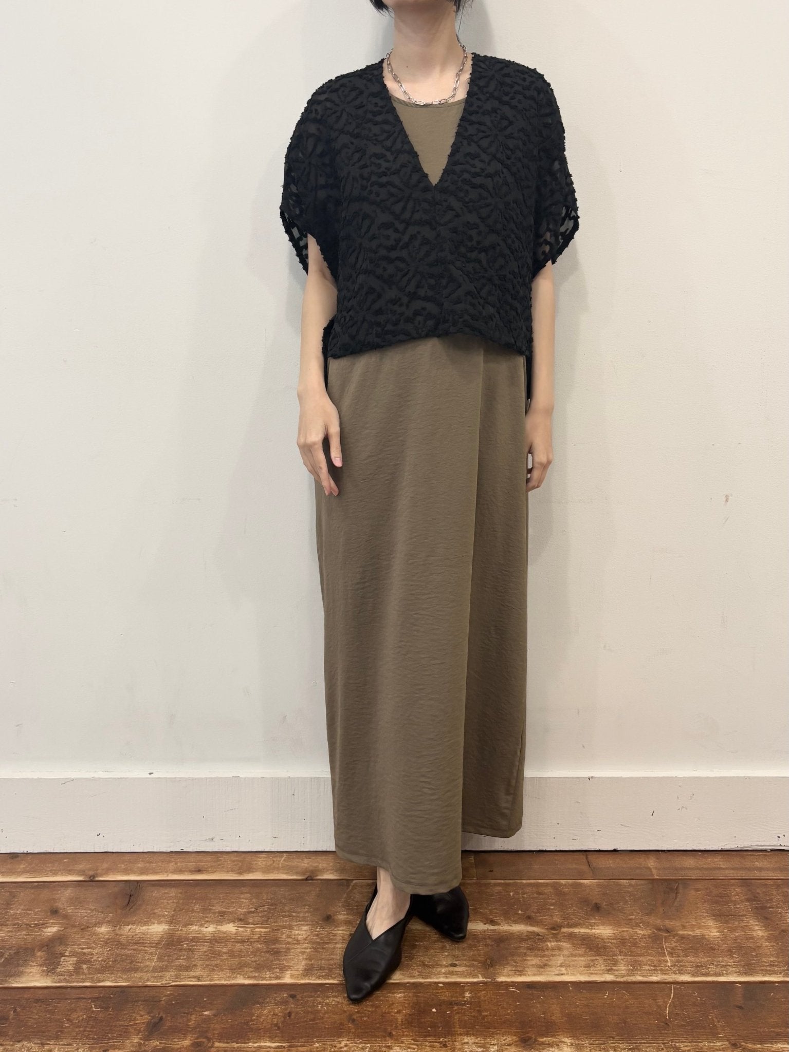 【siro de labonte 2026 spring＆summer】cut Jacquard short vest - Champdelarose