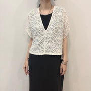 【siro de labonte 2026 spring＆summer】cut Jacquard short vest - Champdelarose