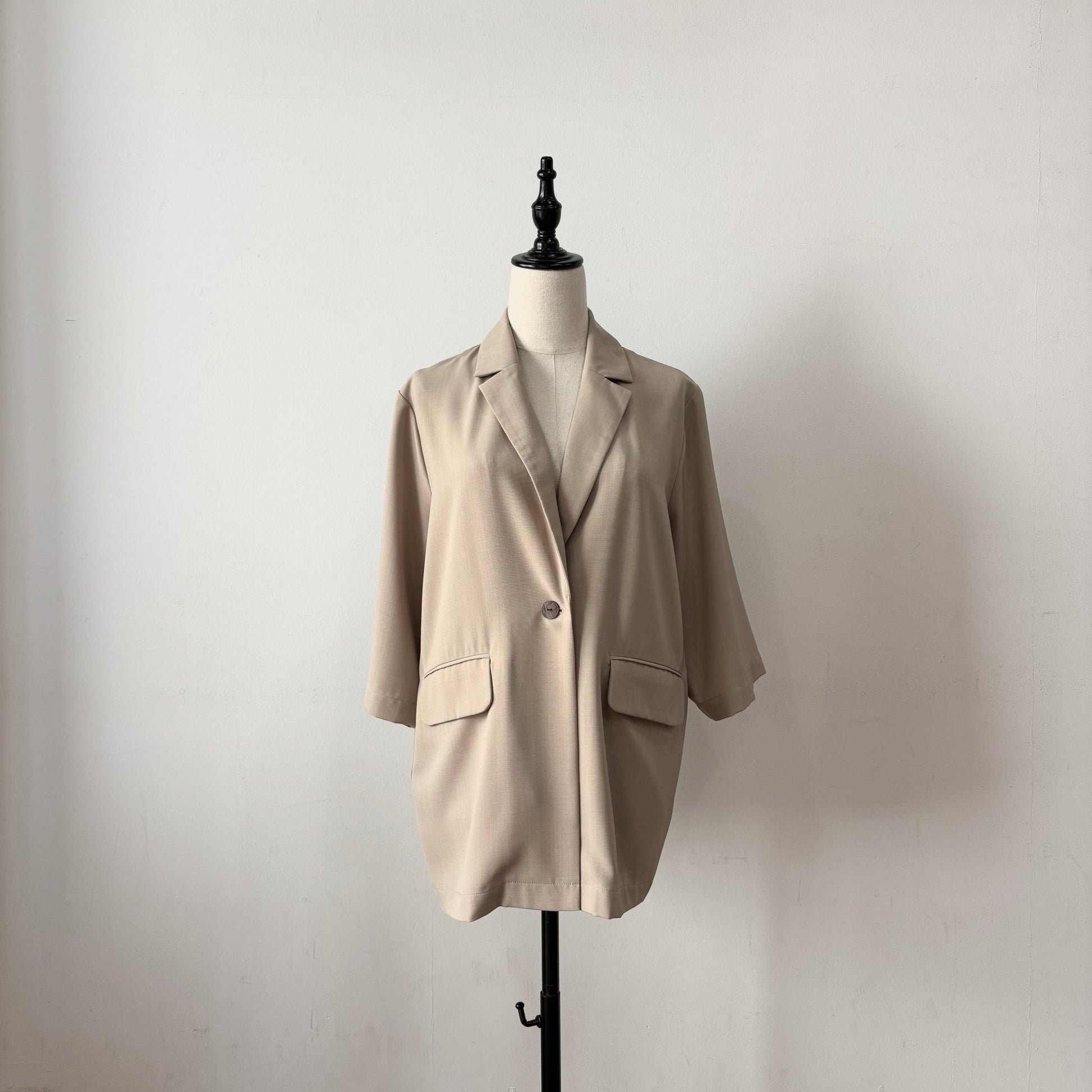 【siro de labonte 2026 spring＆summer】linen like hightwist half sleeve jacket - Champdelarose