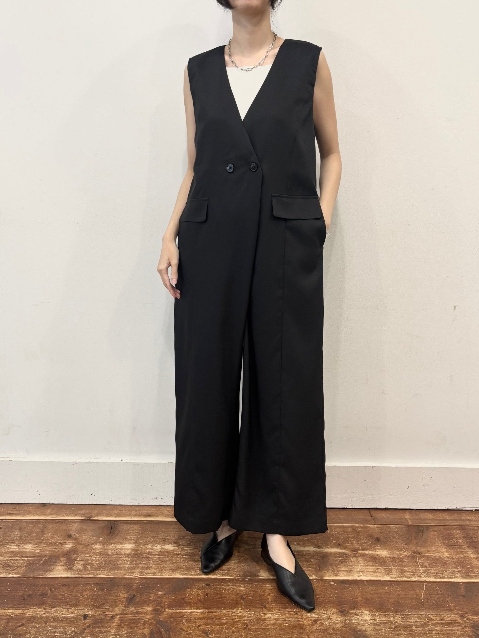 【siro de labonte 2026 spring＆summer】linen like twill all in one - Champdelarose