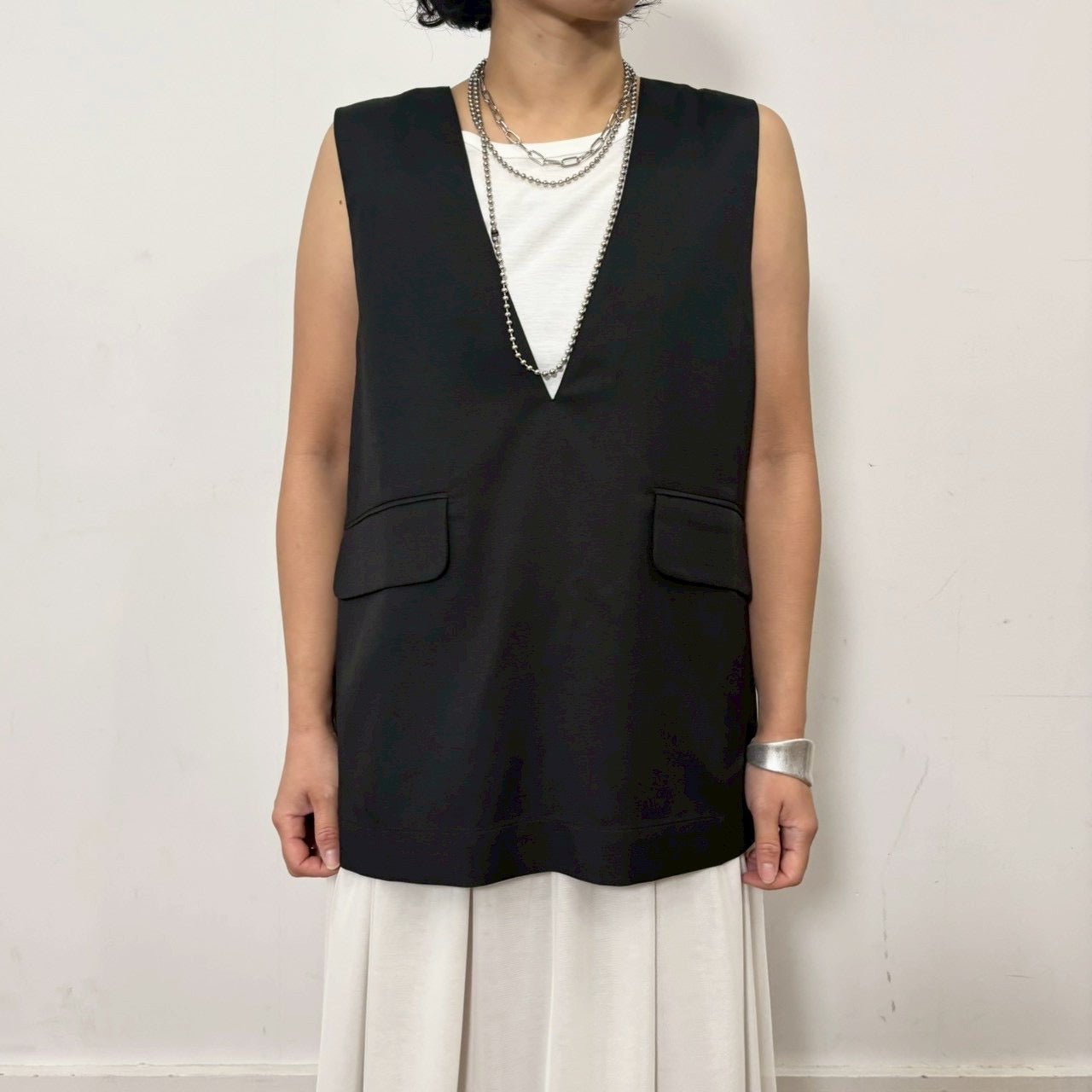 【siro de labonte 2026 SS vol.2】backslit vest - Champdelarose