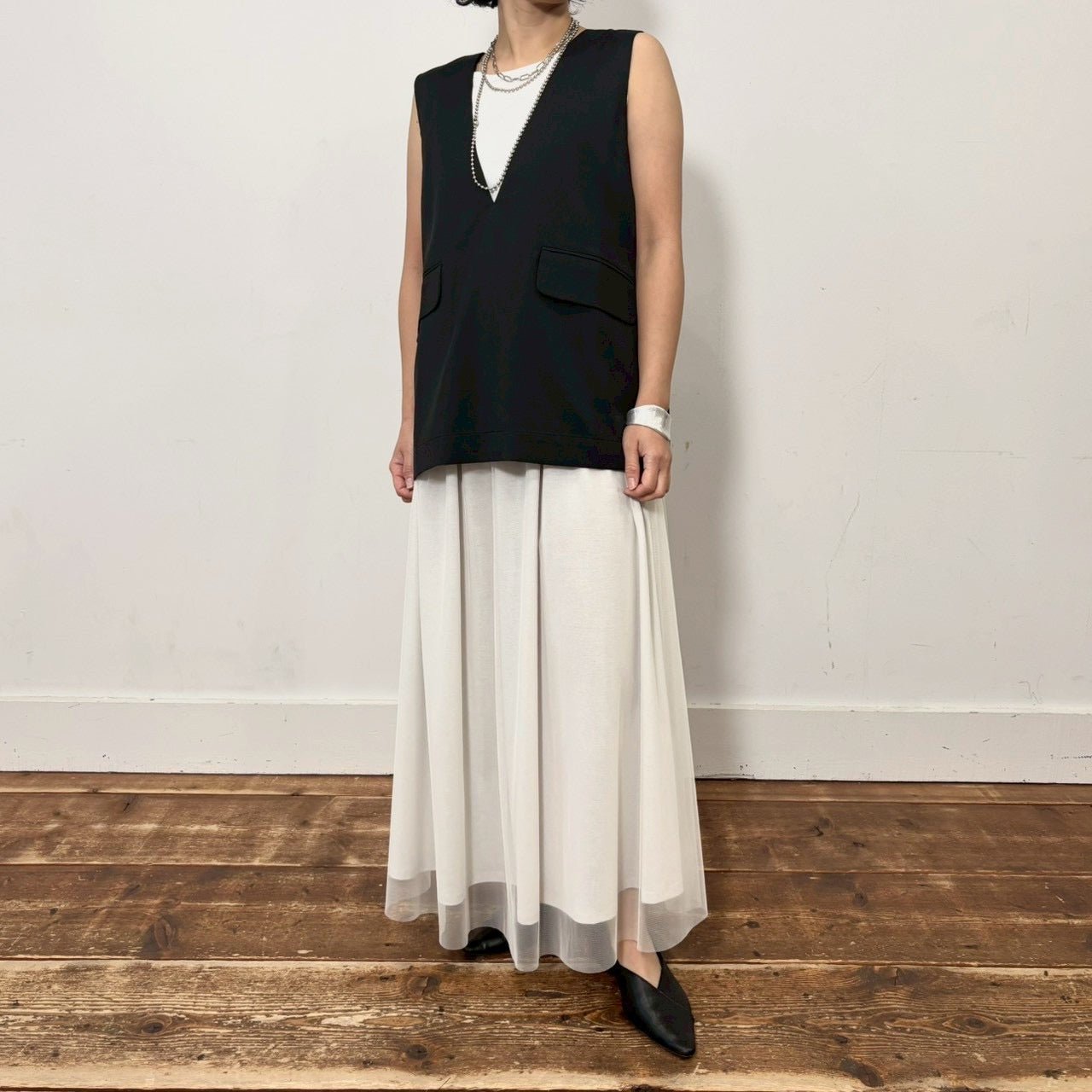 【siro de labonte 2026 SS vol.2】backslit vest - Champdelarose
