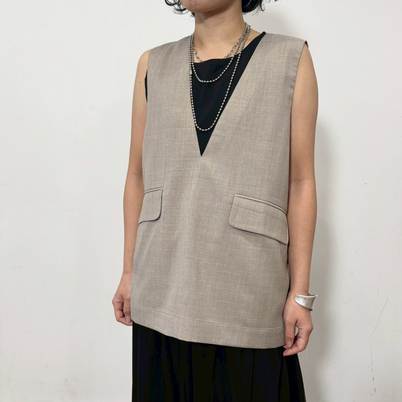 【siro de labonte 2026 SS vol.2】backslit vest - Champdelarose