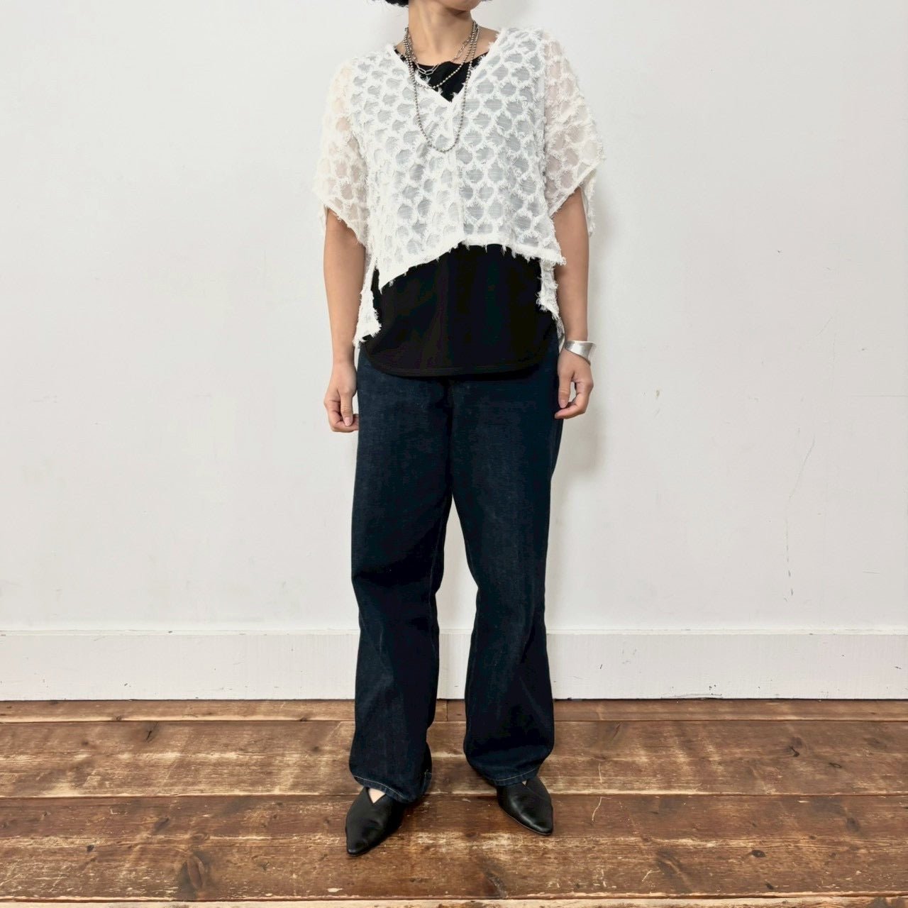 【siro de labonte 2026 SS vol.2】fringe jacquard design vest - Champdelarose