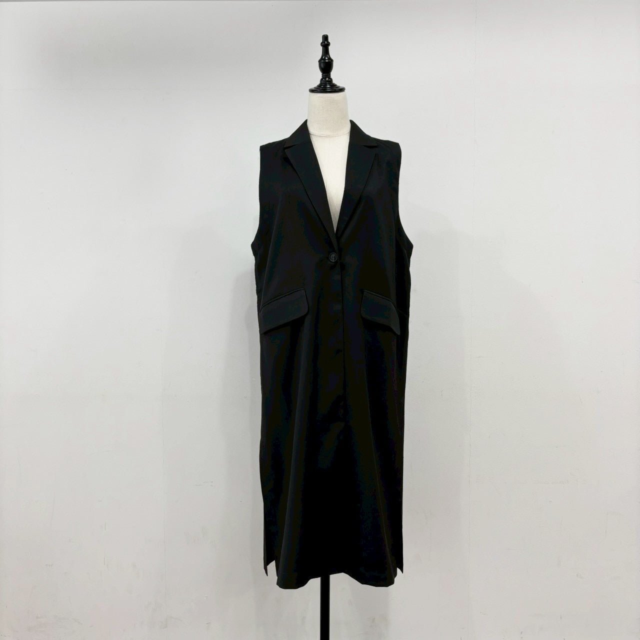 【siro de labonte 2026 SS vol.2】linen like twill long gilet - Champdelarose