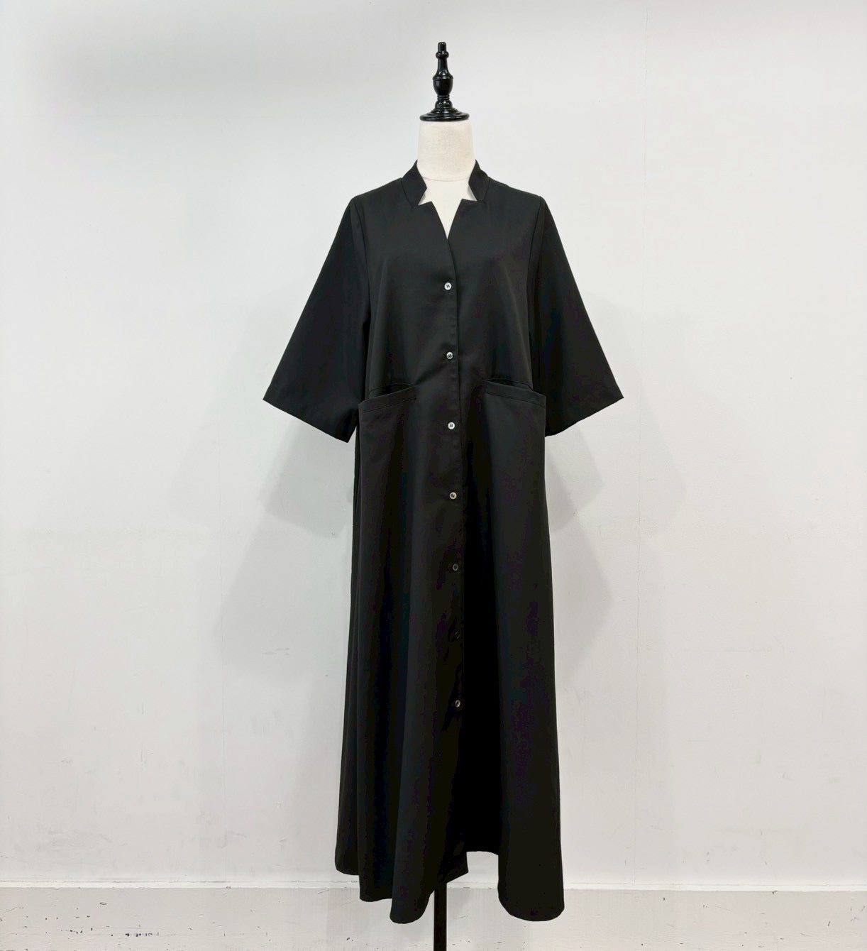 【siro de labonte 2026 SS vol.2】linen like twill long shirt OP - Champdelarose