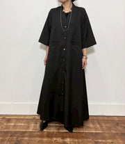 【siro de labonte 2026 SS vol.2】linen like twill long shirt OP - Champdelarose