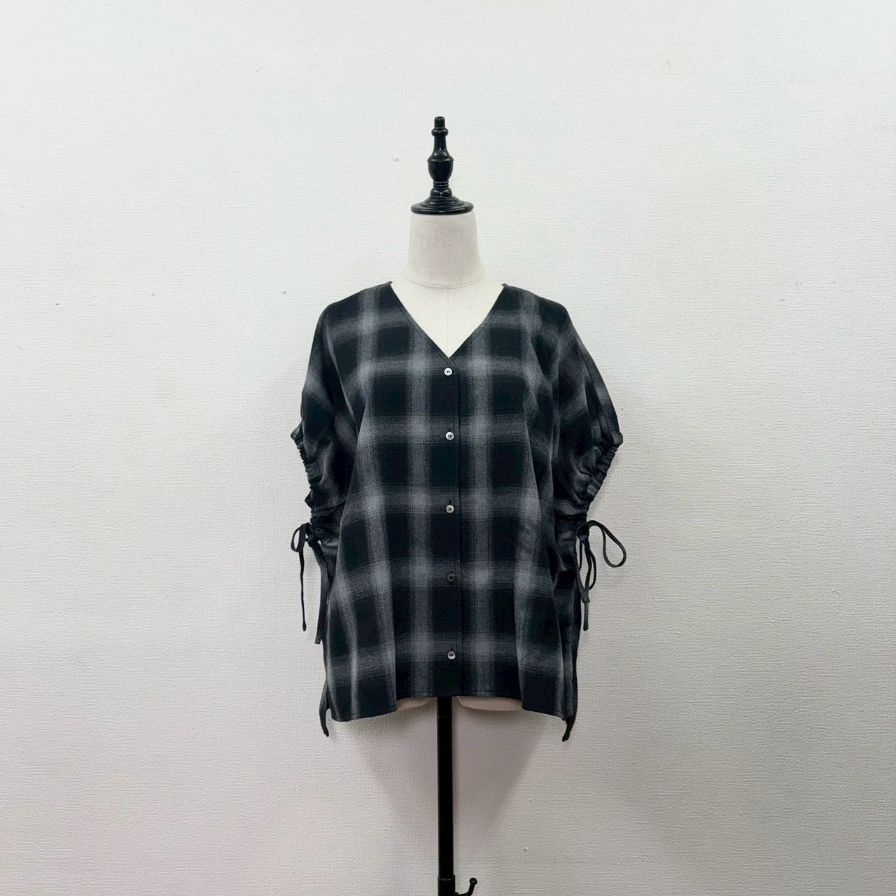 【siro de labonte 2026 SS vol.2】ombre check design blouse - Champdelarose