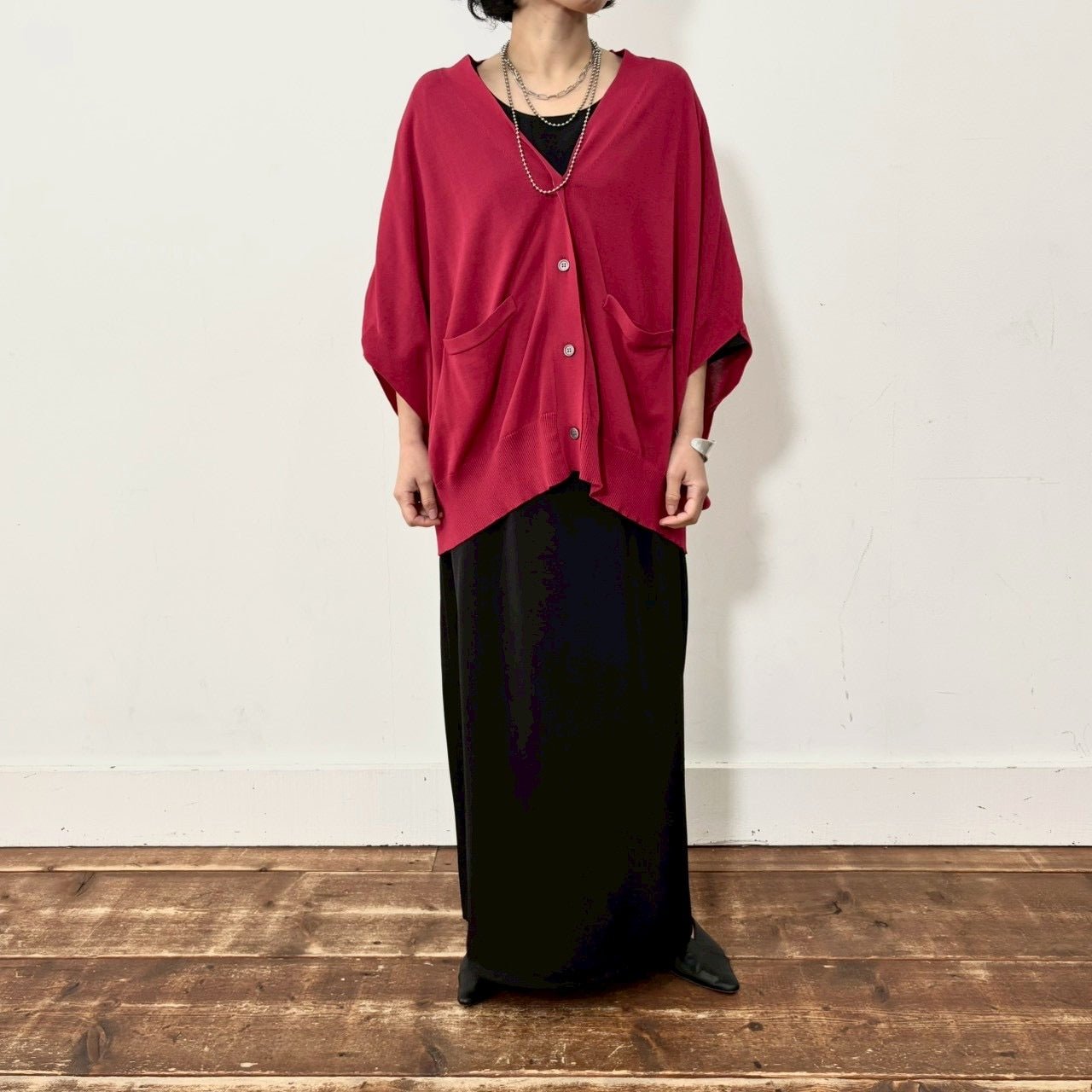 【siro de labonte 2026 SS vol.2】poncho vest cardigan - Champdelarose