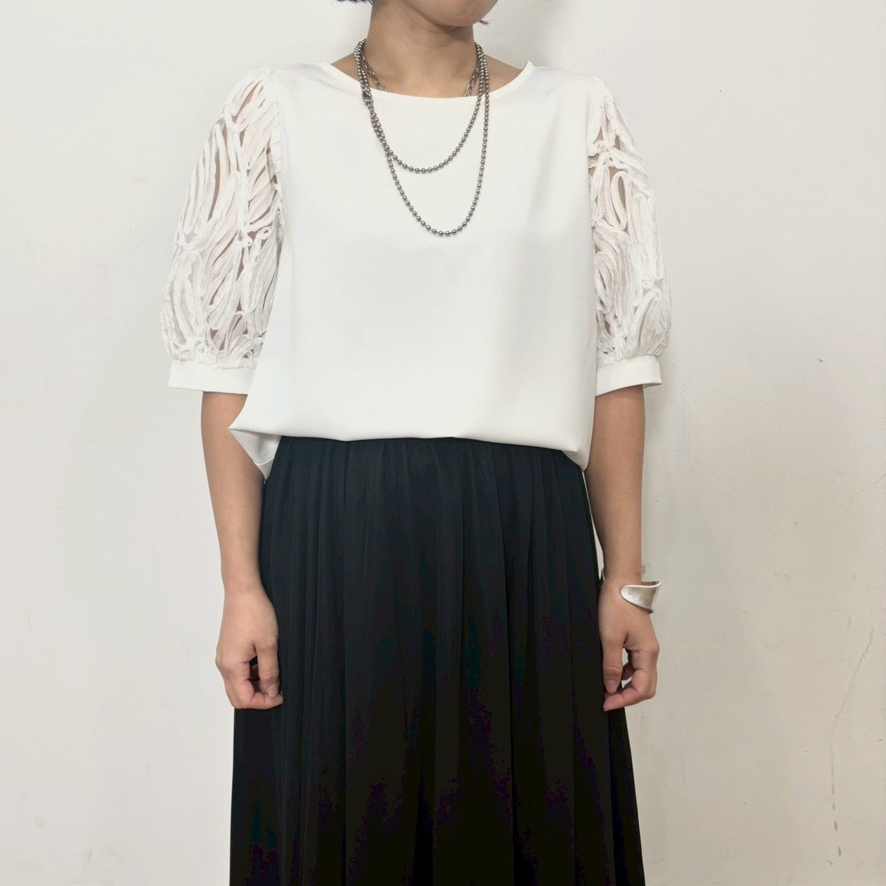 【siro de labonte 2026 SS vol.2】tape jacquard combination puff T - Champdelarose
