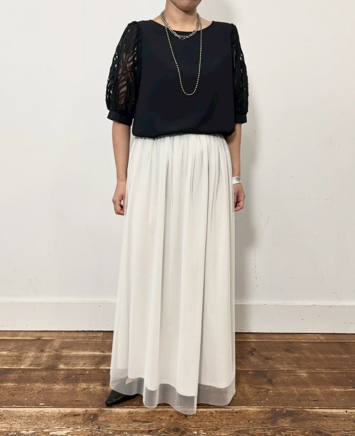 【siro de labonte 2026 SS vol.2】tape jacquard combination puff T - Champdelarose