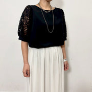 【siro de labonte 2026 SS vol.2】tape jacquard combination puff T - Champdelarose