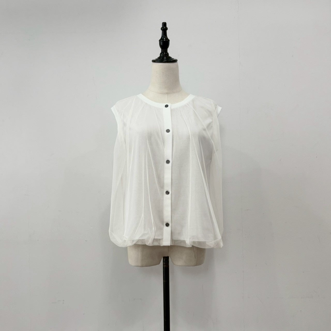 【siro de labonte 2026 SS vol.2】tulle docking balloon vest - Champdelarose