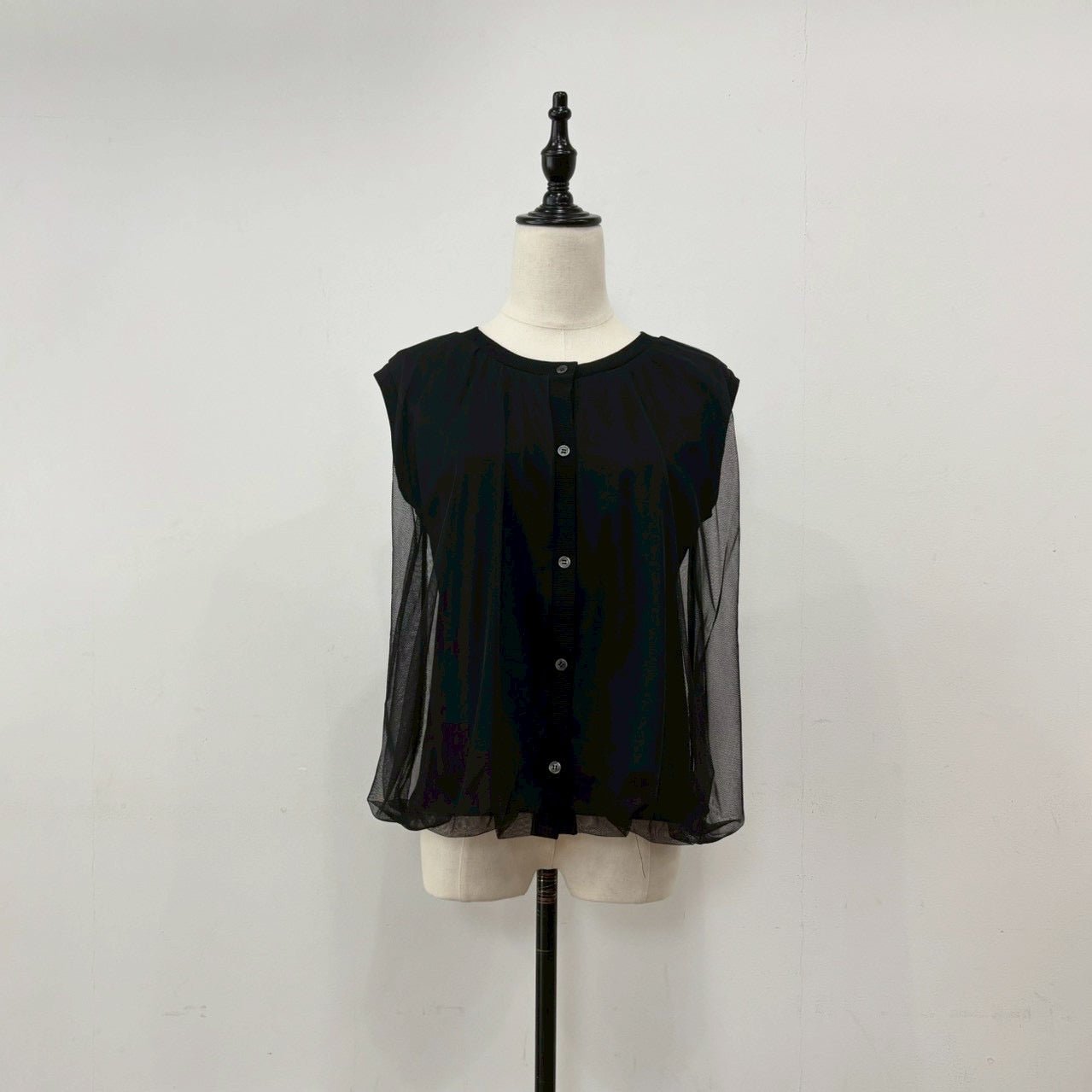 【siro de labonte 2026 SS vol.2】tulle docking balloon vest - Champdelarose
