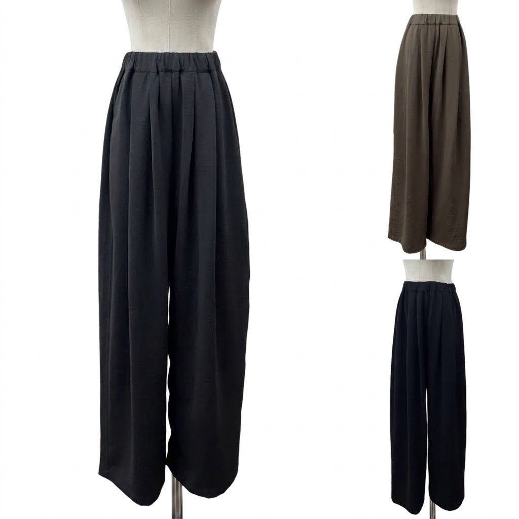 【siro de labonte 2027 SS】tuck easy pants(hightwist smooth) - 3月下旬頃発送 - Champdelarose