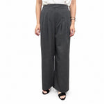 【siro de labonte 2027 SS】tuck straight pants(stretch twil) - 2月中旬頃発送 - Champdelarose