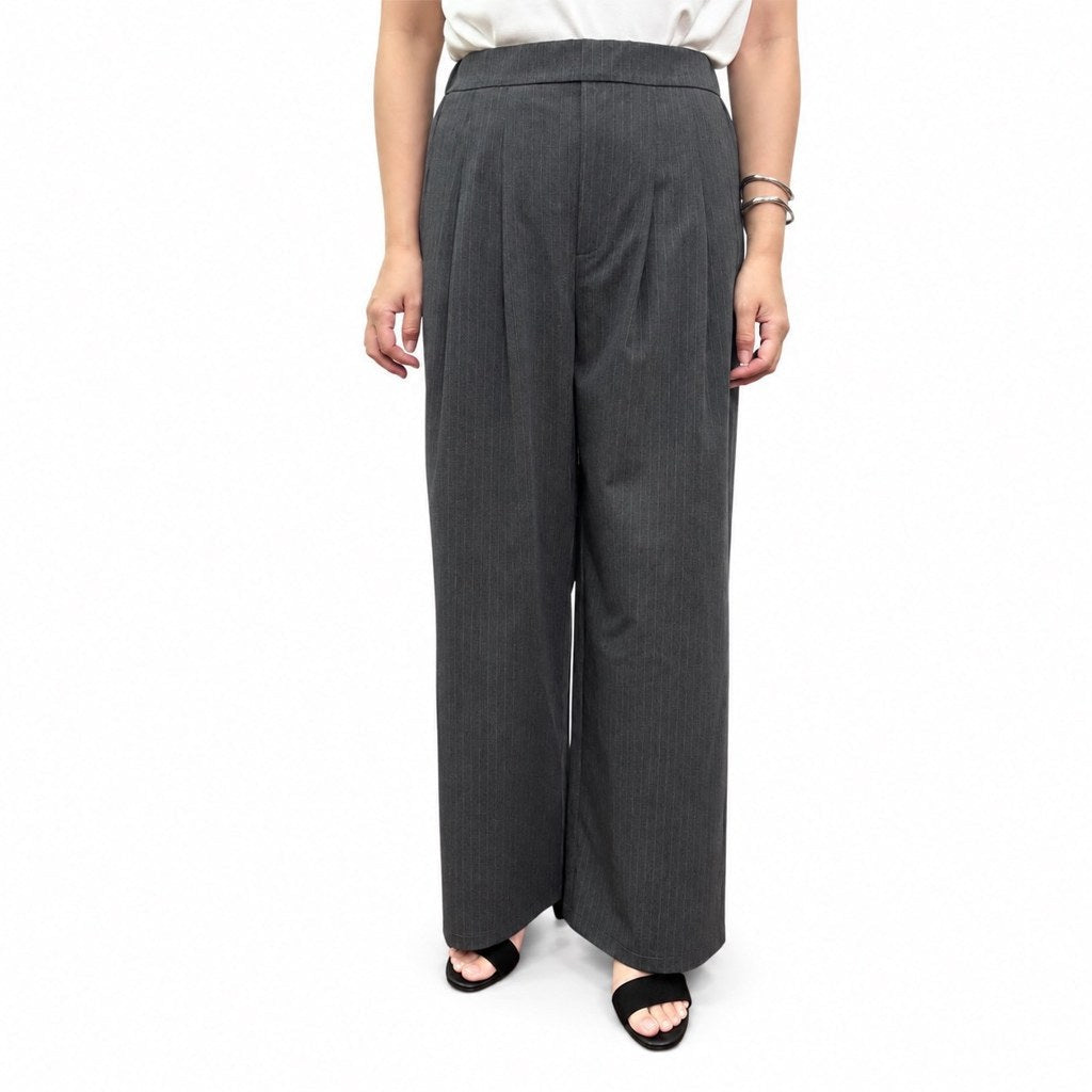 【siro de labonte 2027 SS】tuck straight pants(stretch twil) - 2月中旬頃発送 - Champdelarose