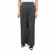 【siro de labonte 2027 SS】tuck straight pants(stripe stretch flannel) - 2月下旬頃発送 - Champdelarose