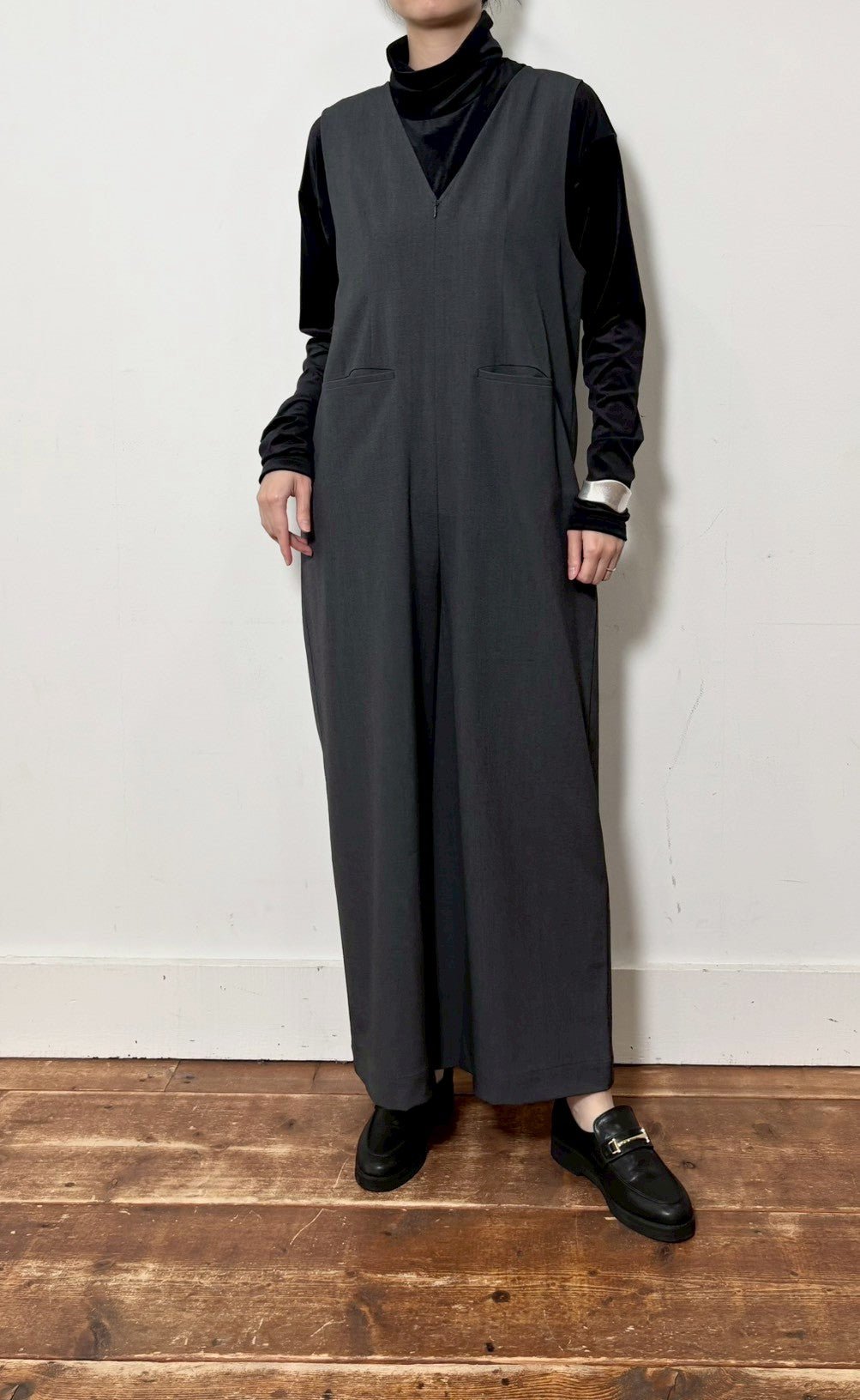 【siro de labonte 25 AW vol.2】2way salopette - Champdelarose