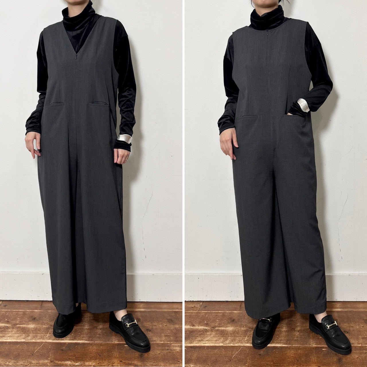 【siro de labonte 25 AW vol.2】2way salopette - Champdelarose